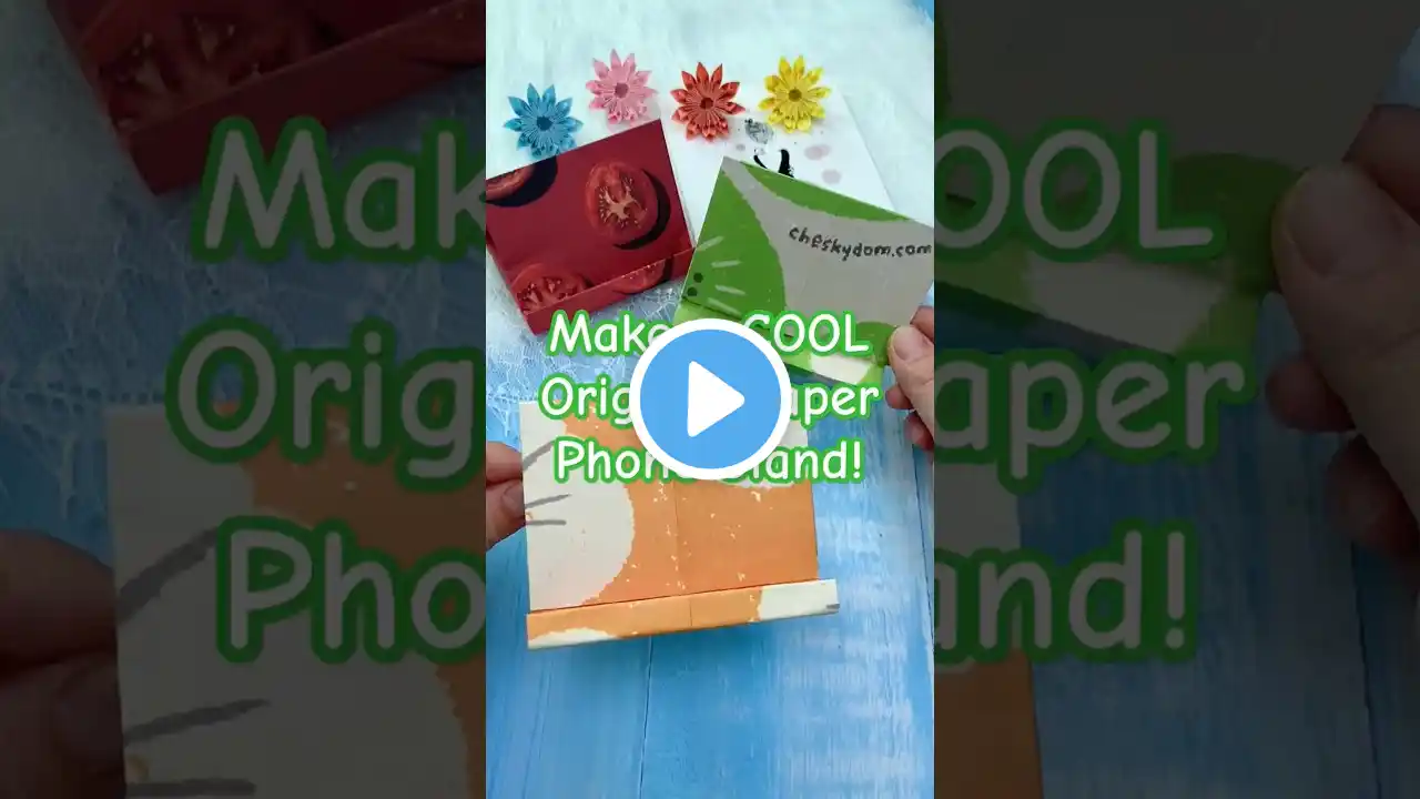 Make a COOL Origami Paper Phone Stand! #origami #origamisaip #origami paper #handicrafts #