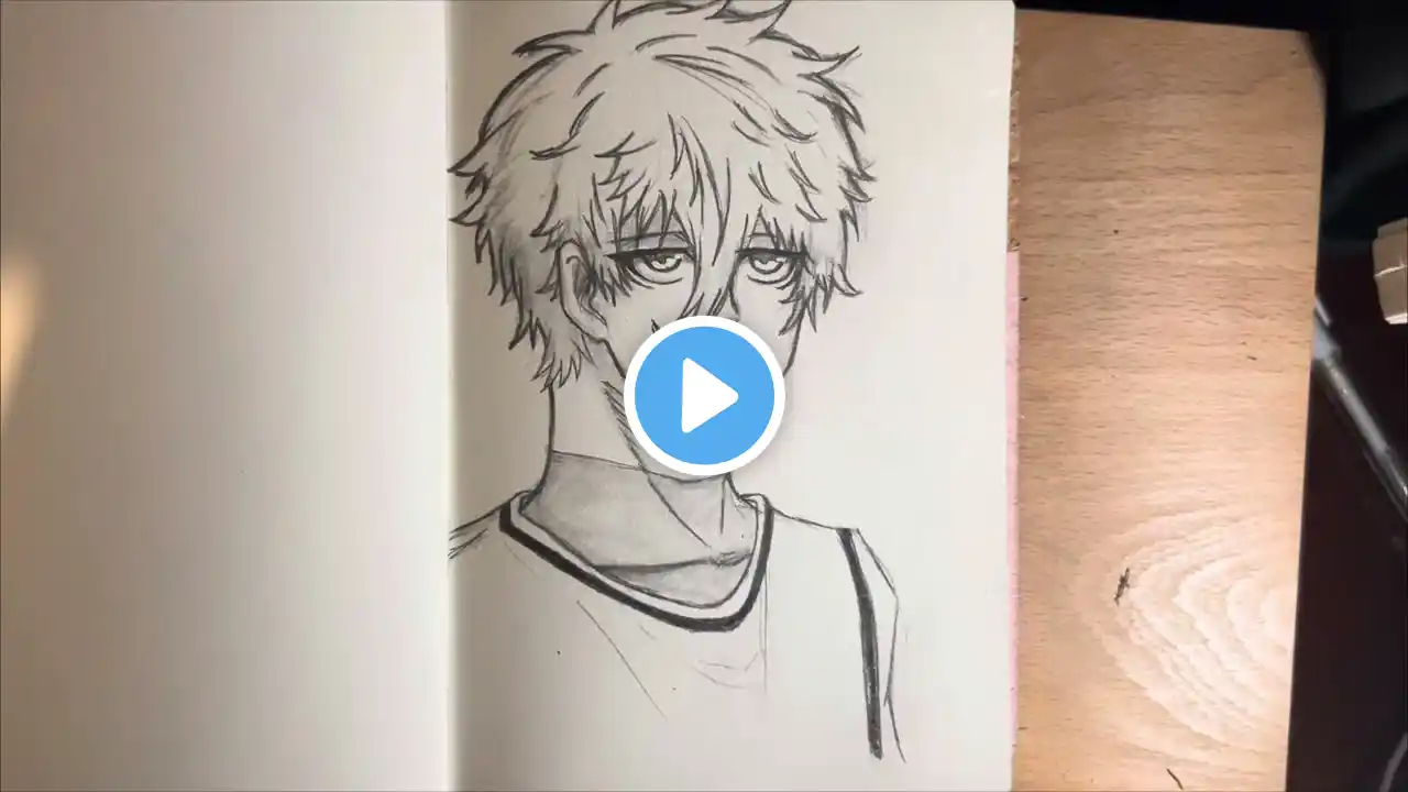 How to draw Seishiro Nagi from Blue Lock | anime drawing step by step tutorial