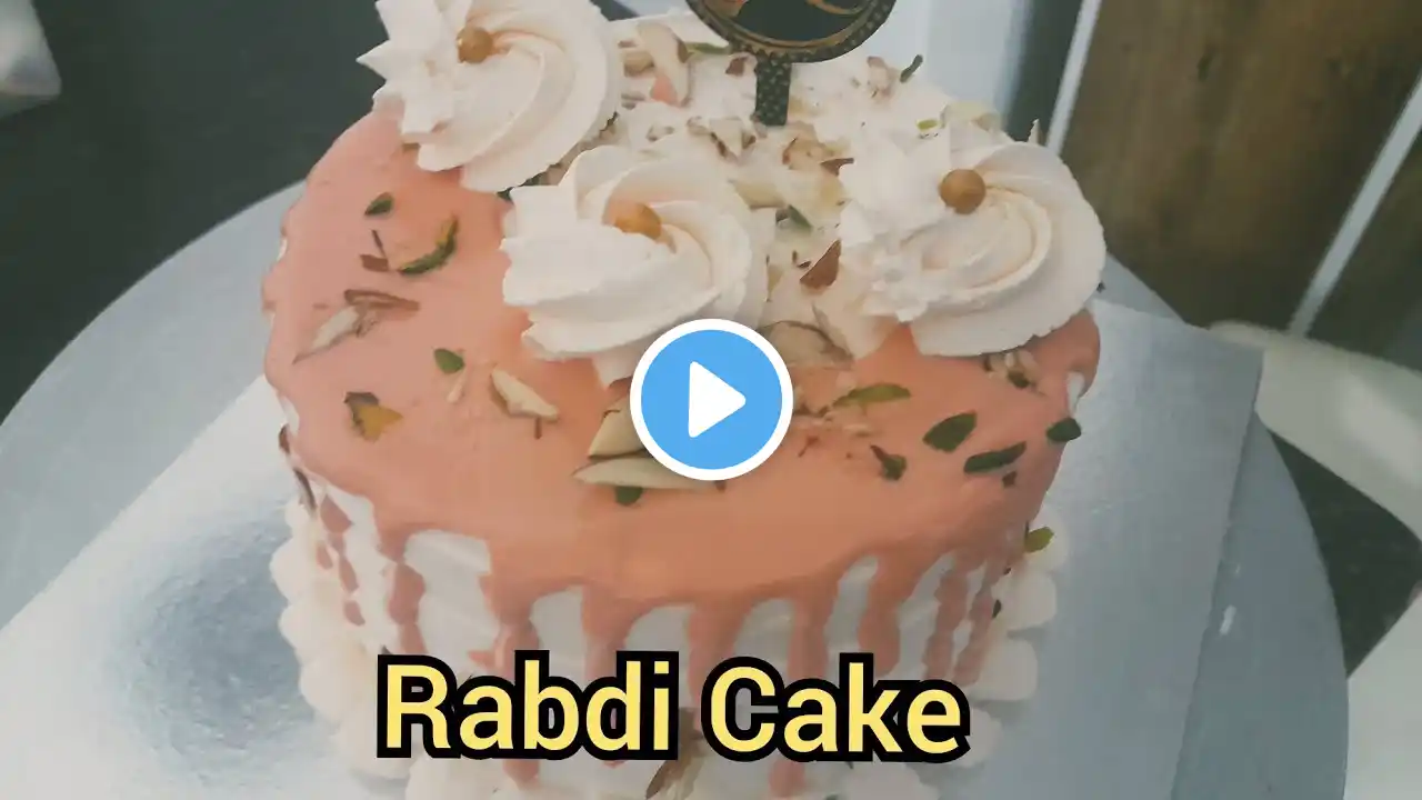 Rabdi Cake Recipe l रबड़ी केक l  How to make Eggless Moist Rabdi Cake / Malai Cake at Home l