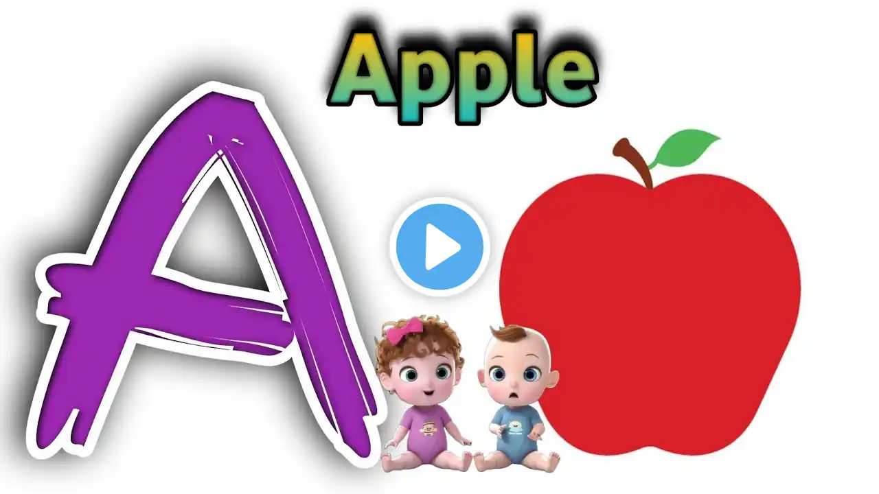 A FOR APPLE | ABC PHONICS SONG | LEARNING LETTER FOR TODDLER | KIDS SONG |