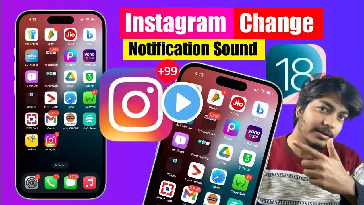 How To Change Instagram Tone on iPhone | How To Change Instagram Notification Sound in iPhone |