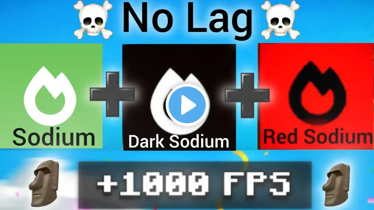 I Tried All Sodium Mods Together And This Happened || Best FPS BOOST + NO LAG Packs For MCPE 1.21