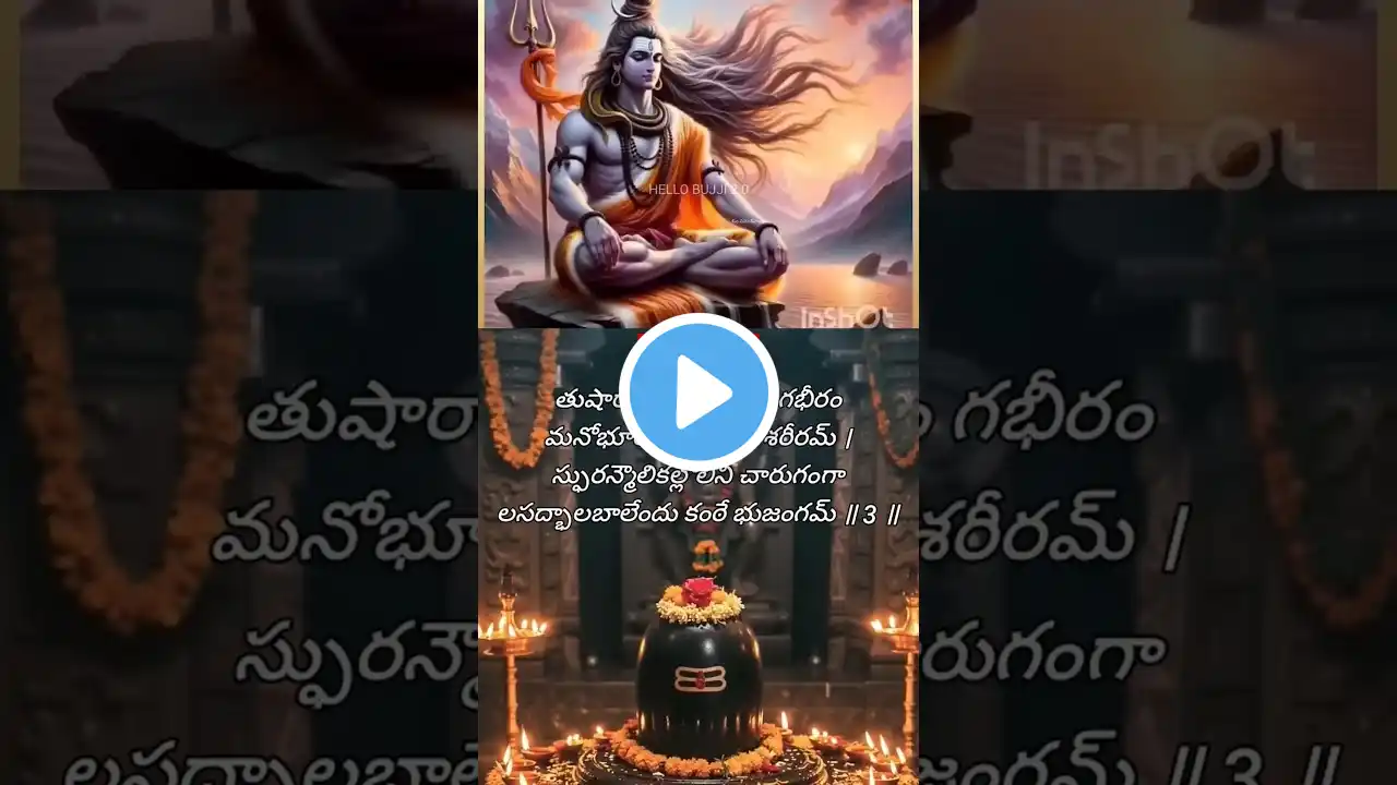 Most Powerful Mantra రుద్రాష్టకం #rudramantra #shiv #mahadev #trending #ytshort #shorts #rudrastkam