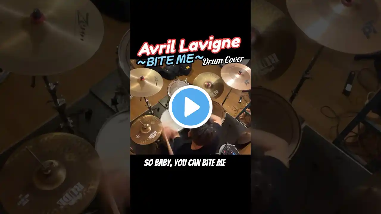 Avril Lavigne-Bite Me(Drum Cover)⁠‪@hornhunting‬#shorts #AvrilLavigne  #travisbarker #drumcover #叩いてみた