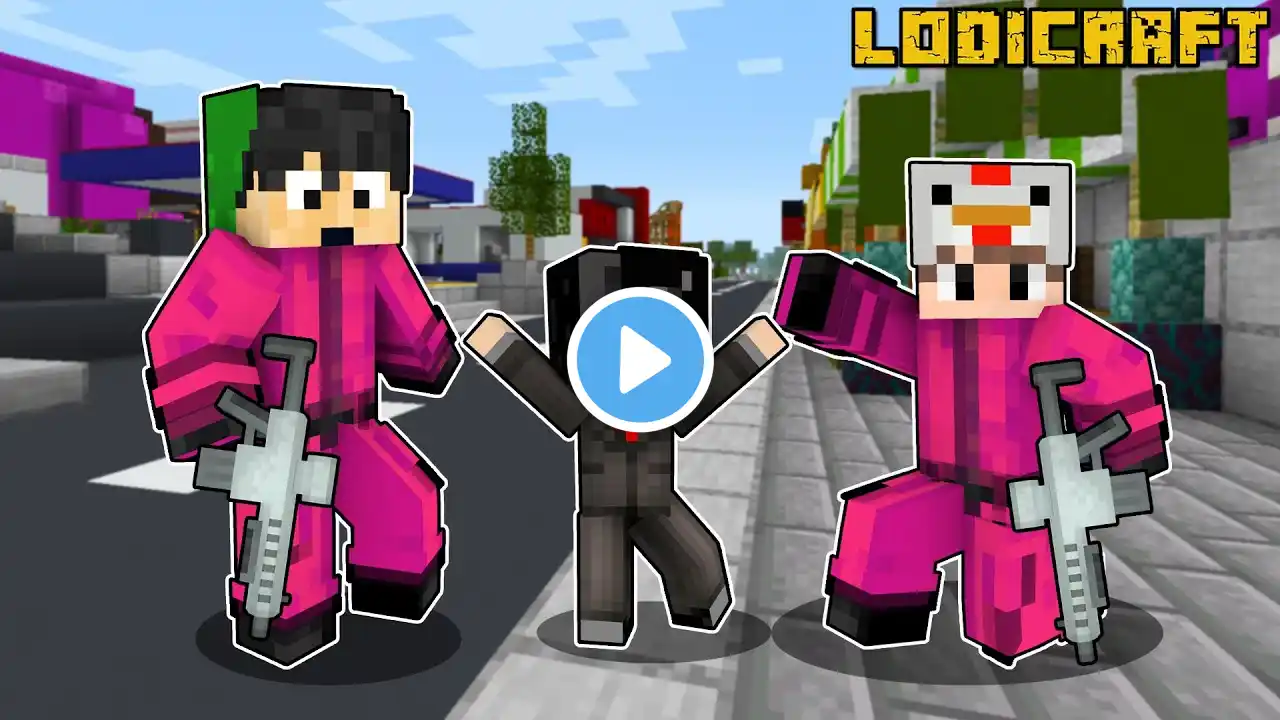 ADOPTED by PINK SOLDIERS of SQUID GAME in MINECRAFT | Minecraft Tagalog