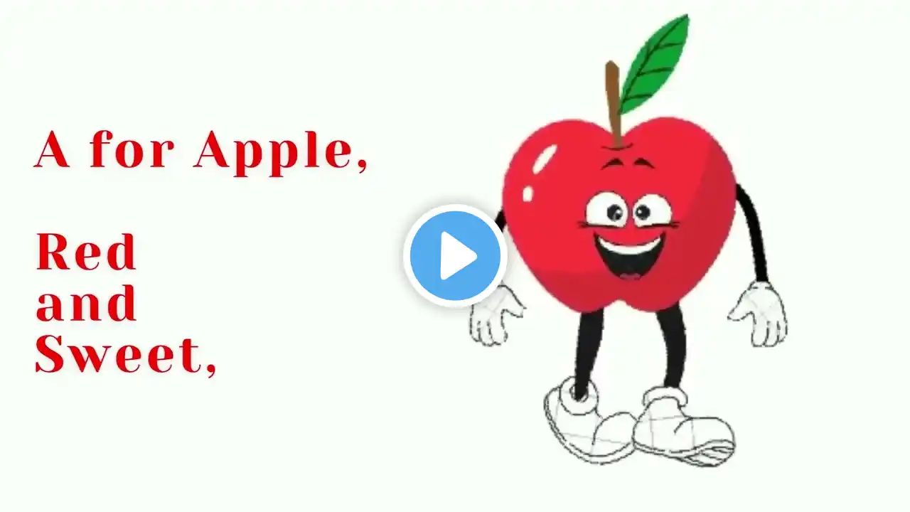 A for Apple, #kidsfun #childrensdance #kidslearning #tranding #viralvideo #fruit #abclearning #enjoy