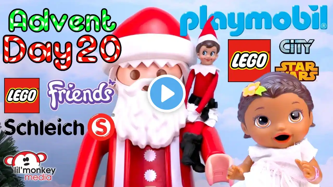 DAY 20 - 2016 Advent Calendar Collection!! 4 Playmobil, 2 Schleich, Lego Friends, City & Star Wars!!