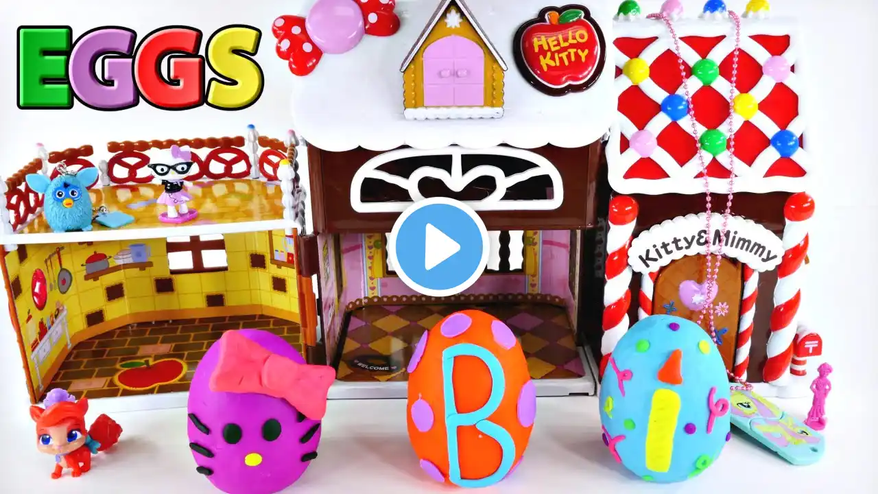 PLAY DOH EGGS - Kinder Surprise Egg Candy Shop Furby TMNT HelloKitty MLP Clickets Princess Pets