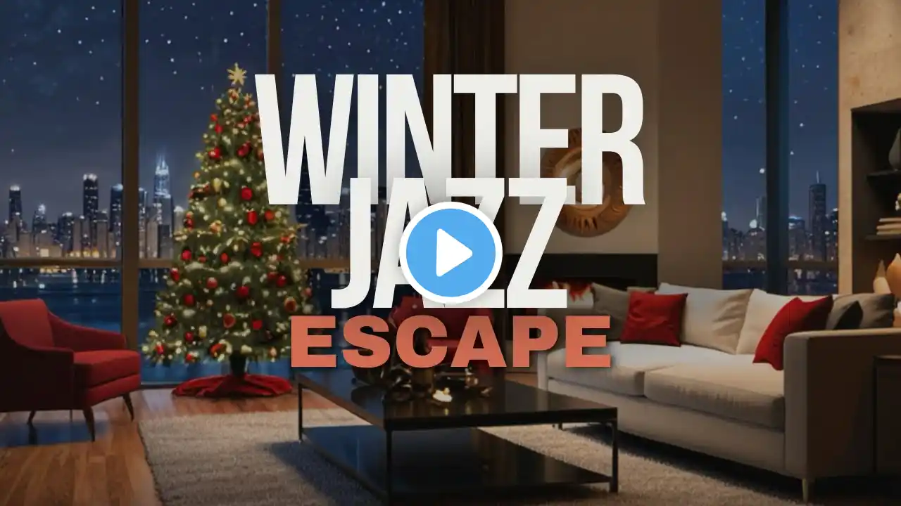 Winter Jazz Escape ❄️ Downtown Chicago Apartment Ambience | Relax Study or Sleep