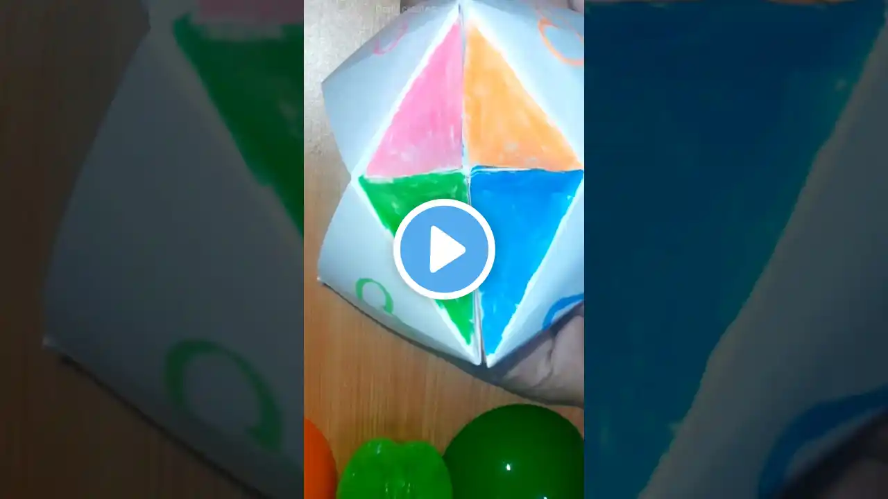 How to fold a fortune teller ๐ | tutorial | How to fold a cootie catcher ๐#short #toy #diy #howto