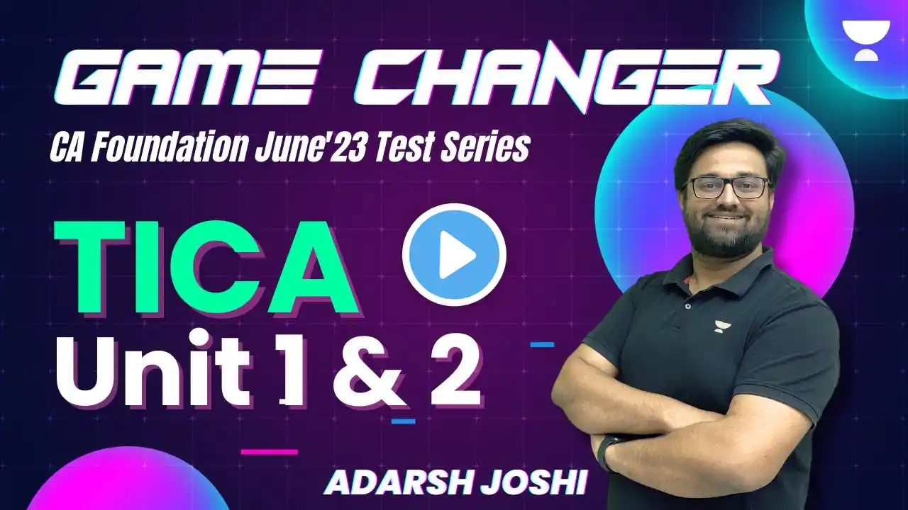 Game Changer Test Series | The Indian Contract Act  UNIT 1 and  2 | Adarsh Joshi