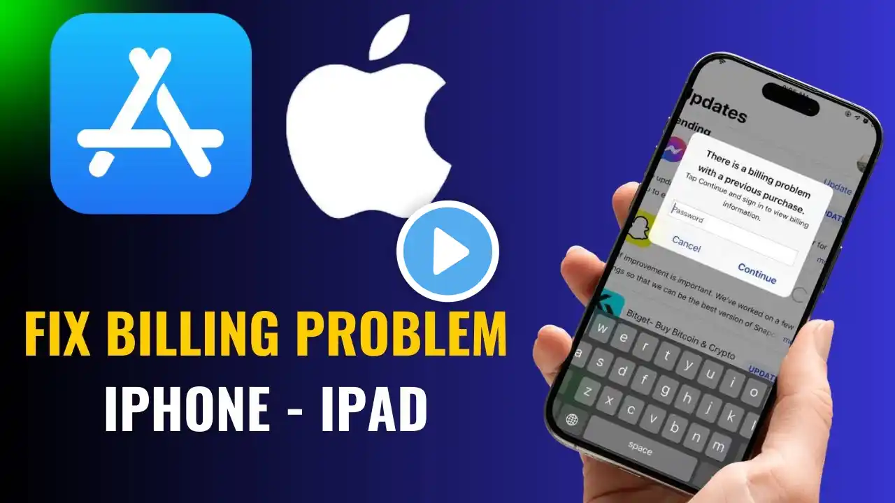 ✅ How to Solve “Billing Problem” in App Store (iPhone / iPad)