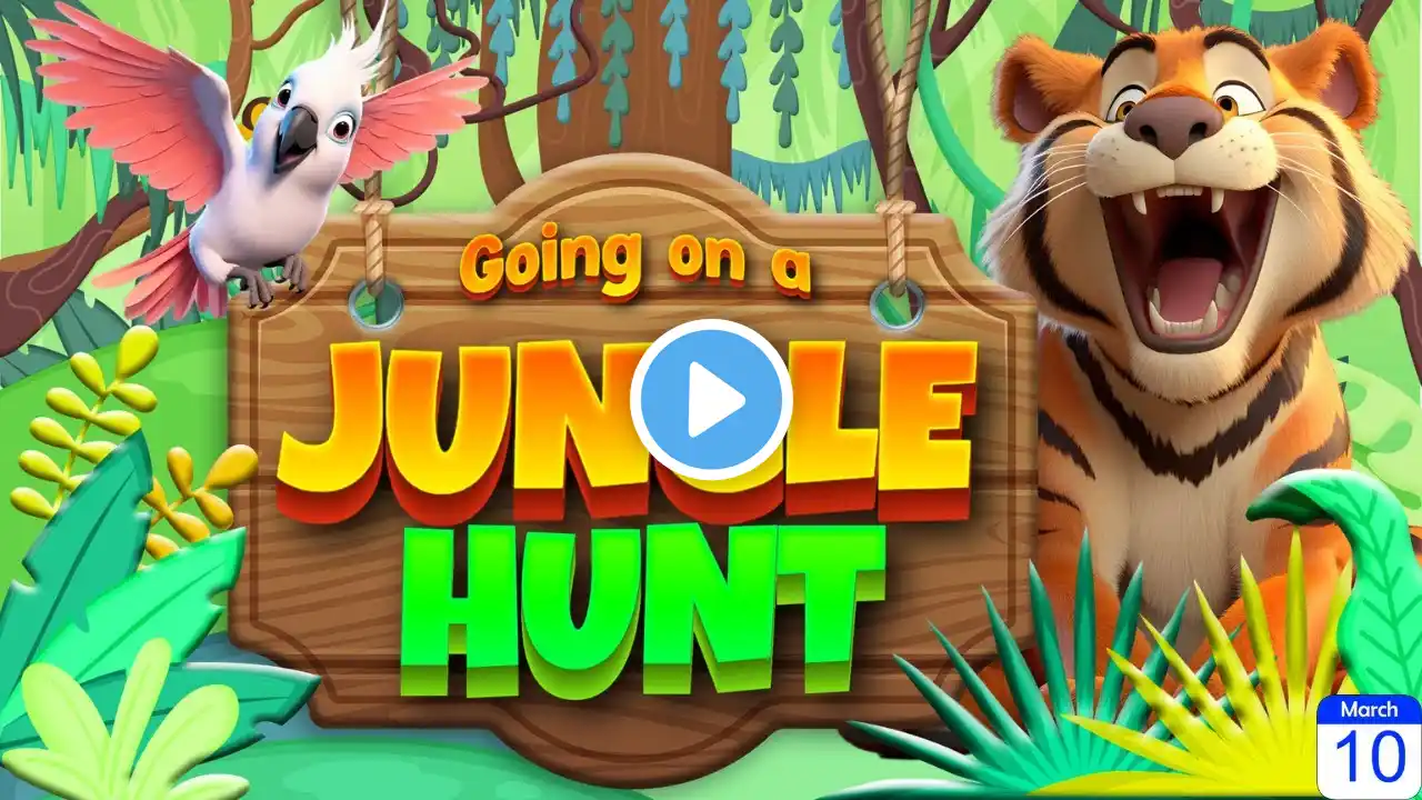 Going on a Jungle Brain Break | Bear Hunt | Brain Break Movement Song for Preschool | Go Noodle