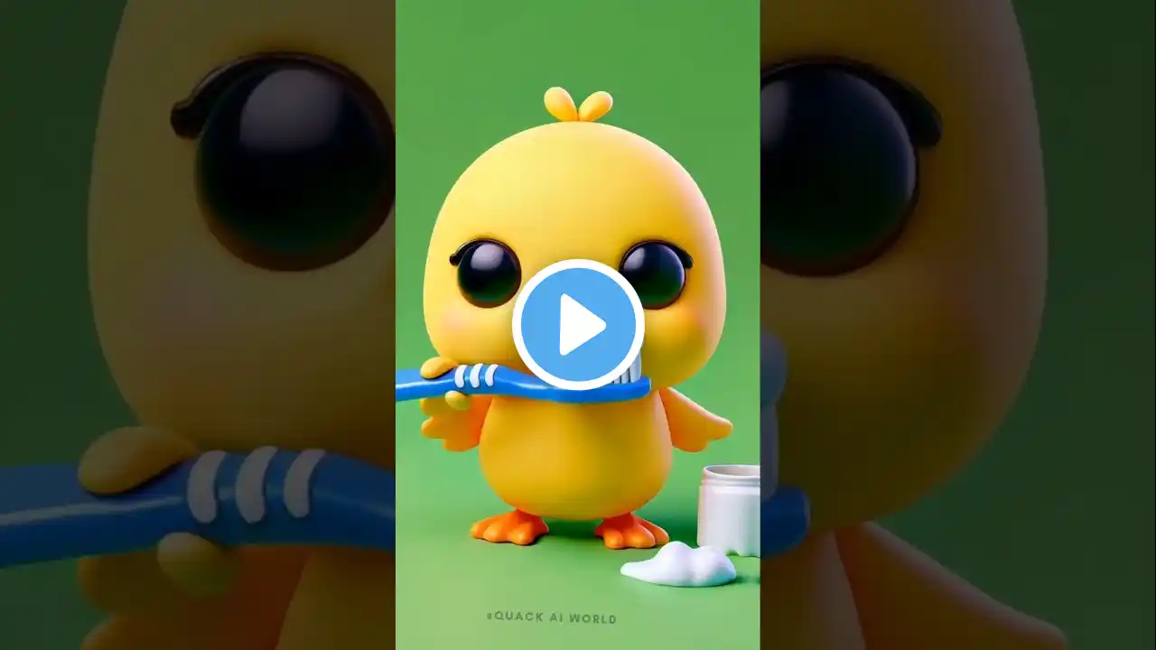 ❤️ Brush Your Teeth in the Morning! 🪥😁 #abcdsong  #cutelittleduck