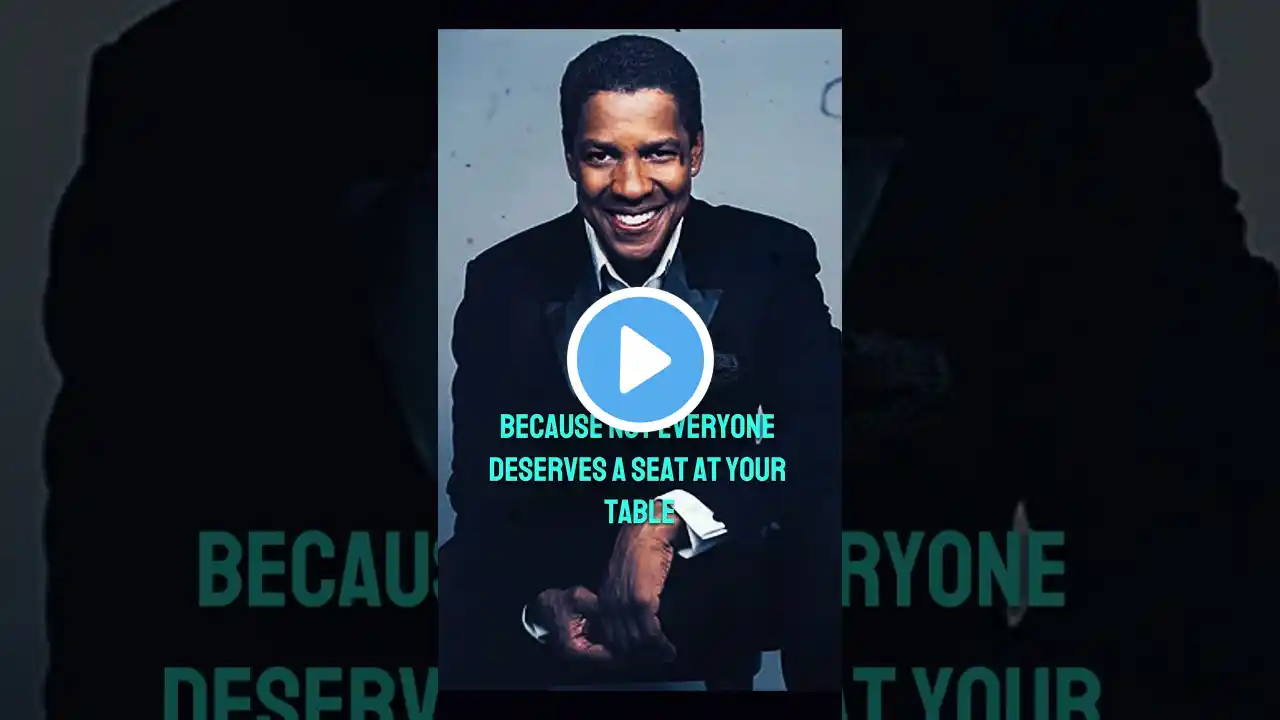 Powerful Motivational Speech Never Get Too Close to Anyone – Denzel Washington’s Life Lesson
