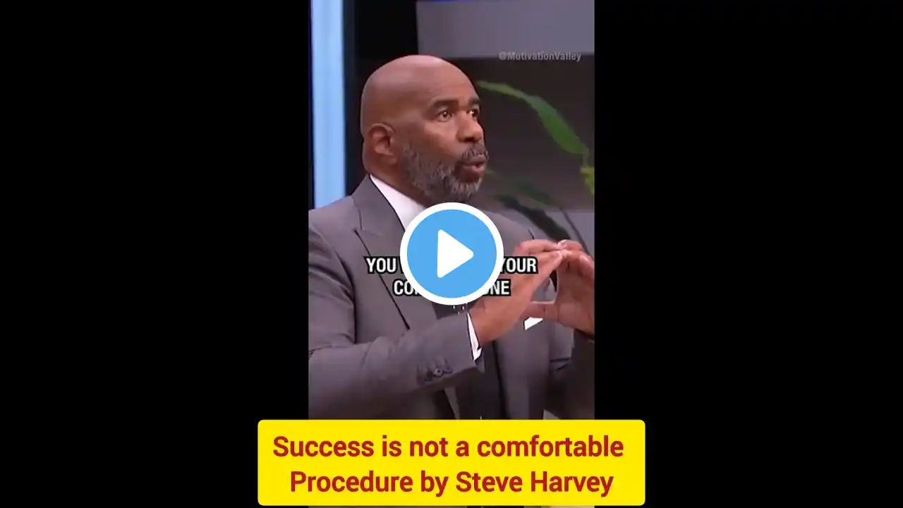 Success is not a comfortable Procedure by Steve Harvey #motivation #successmantra 💯💯💯💯🔥👍✨❣️