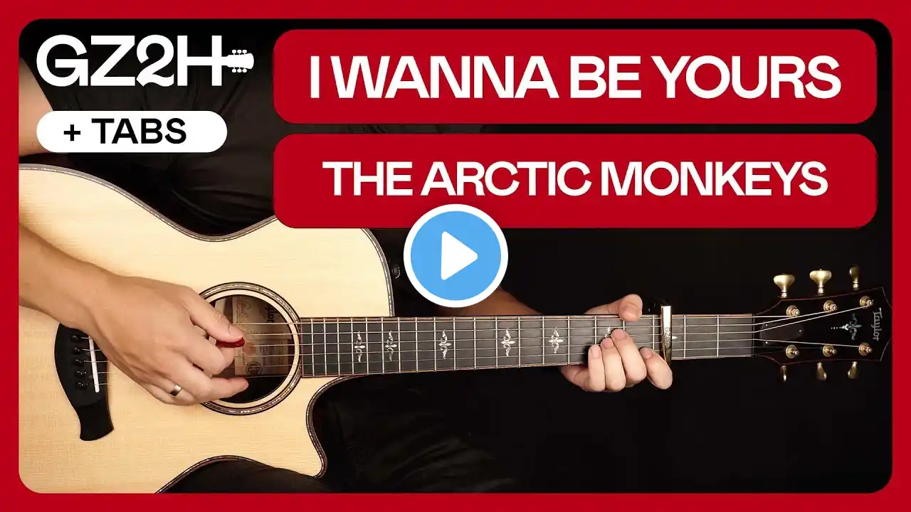 I Wanna Be Yours Guitar Tutorial Arctic Monkeys Guitar Lesson |Easy Acoustic Chords + Live Version)