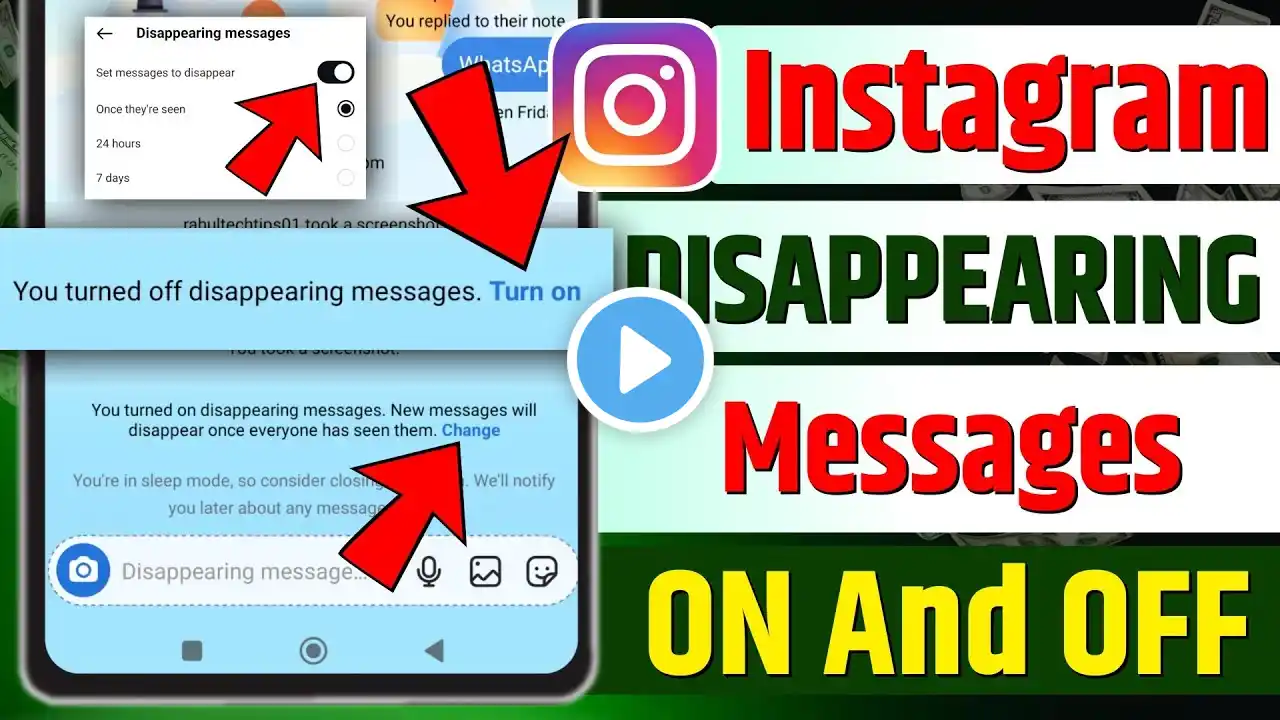 How To Turn Off Disappearing Messages Instagram|Instagram Disappearing Messages Ko Kaise Hataye|