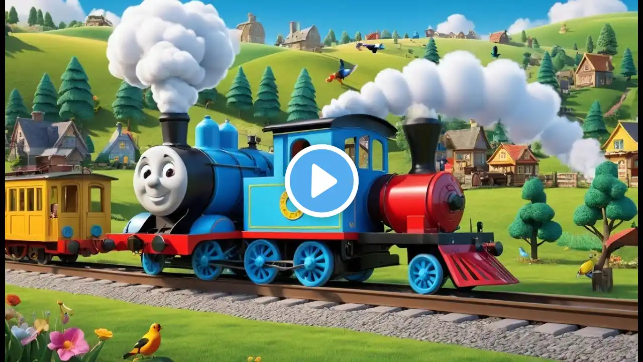 The Train on the Track Goes Choo Choo Rhyme Song | Popular Nursery Rhyme | Educational Kids Songs