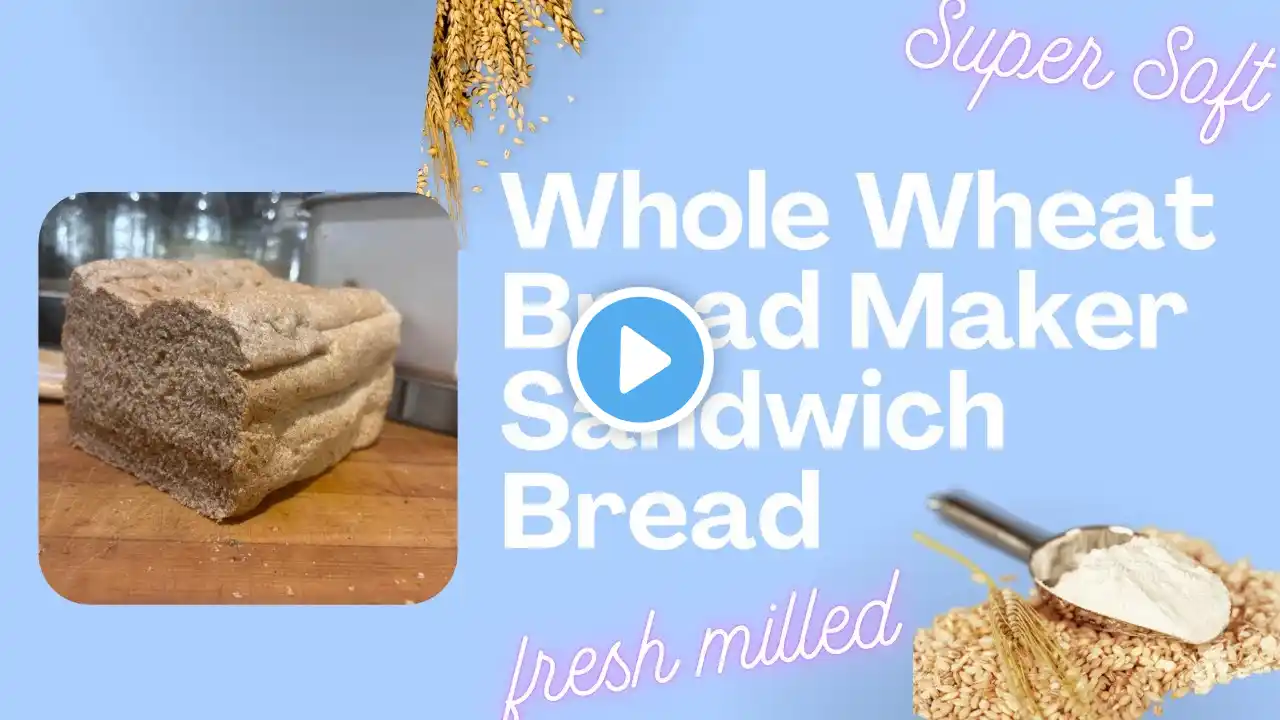 Super Soft Sandwich Bread in the Zojirushi Bread Machine Fresh Milled