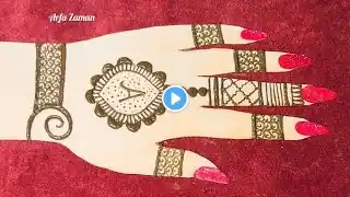 teej special mehndi design easy | simple trending mehndi designs 2024- new mehndi design simple back