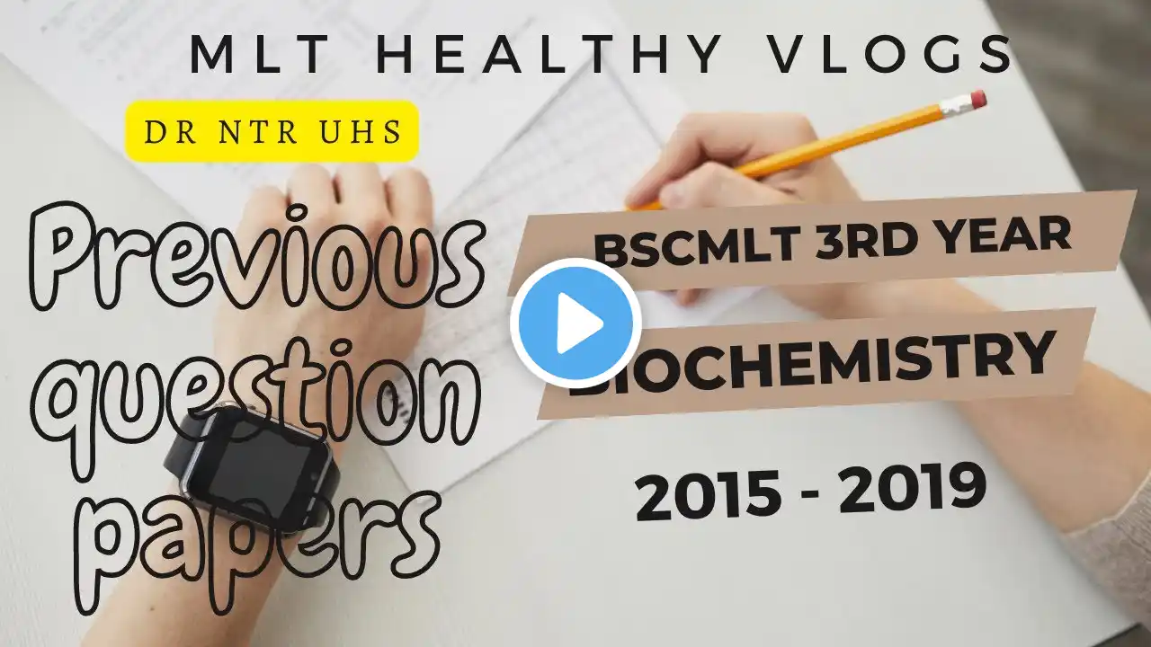 BSCMLT III rd year - Biochemistry| MLT HEALTHY VLOGS