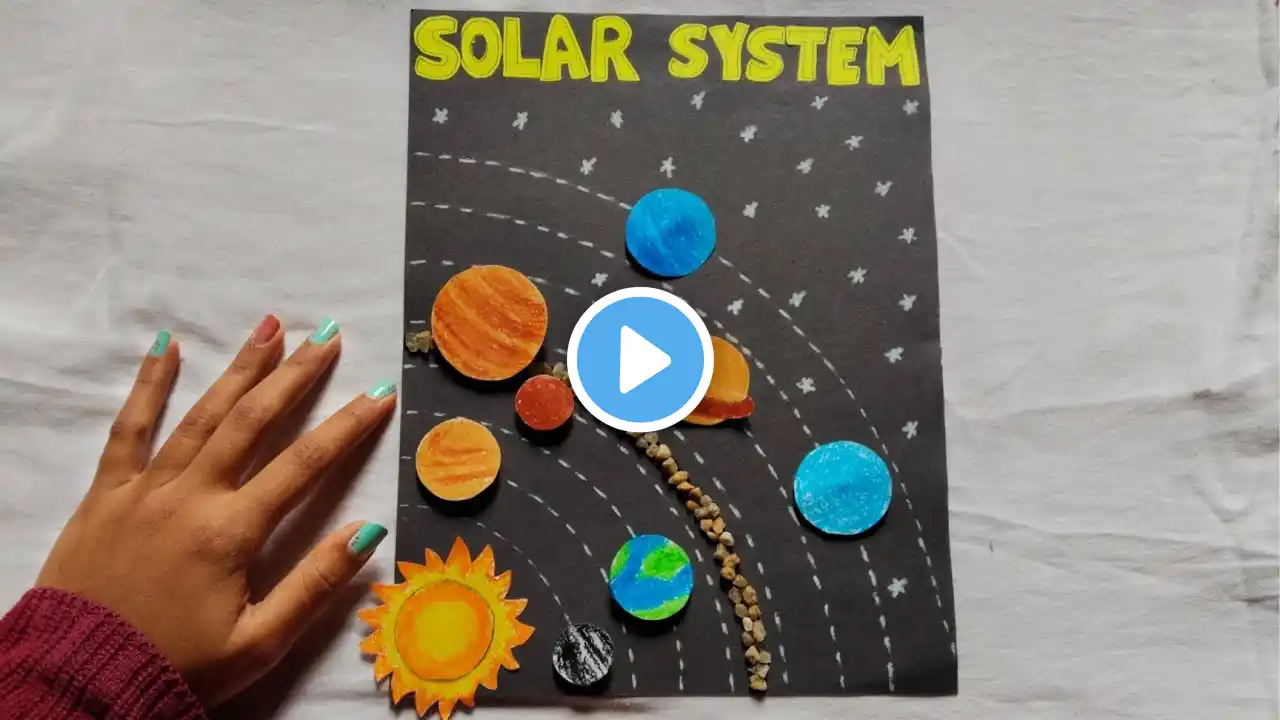 Solar System Project model /model making for Art and Science exhibition /Solar System 3D model