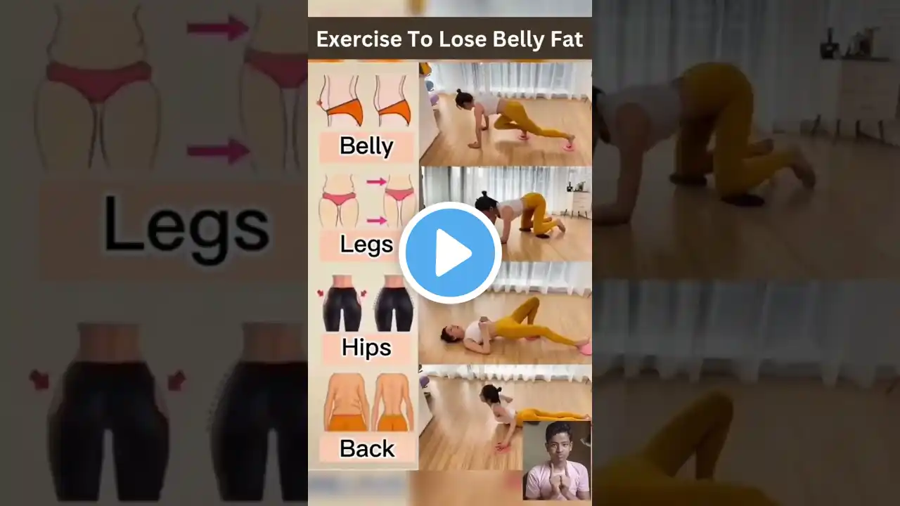 🔥exercise to lose belly fat at home🏡💪#short #reducebellyfat #bellyfatloss #yoga