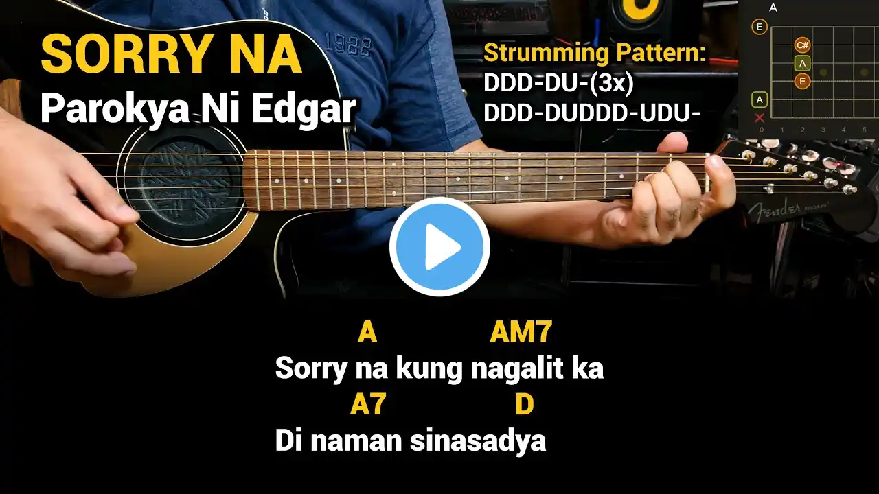 SORRY NA - Parokya ni Edgar (Guitar Chords Tutorial with Lyrics)