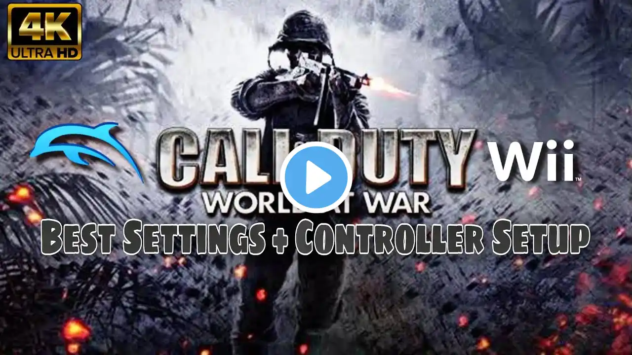 Call Of Duty World At War Wii | Best Settings + Controller Setup | Dolphin Emulator | Wii, PS2