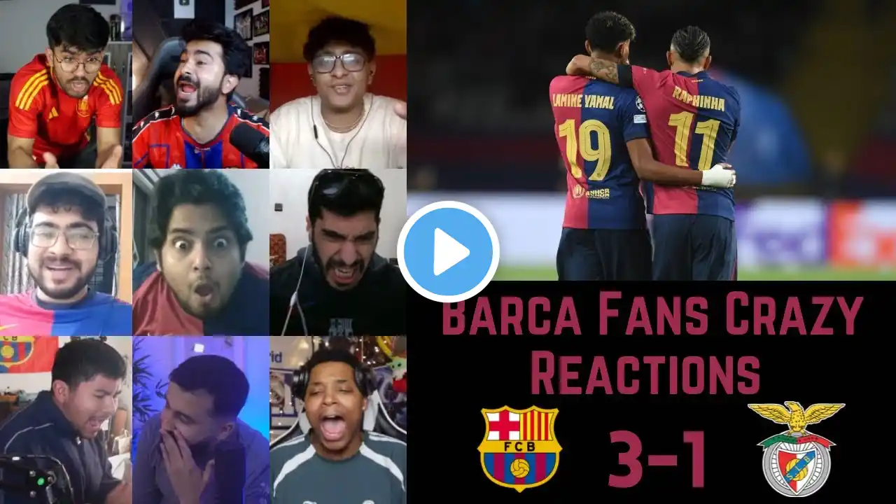 BARCA Fans Crazy Reactions to BARCELONA 3-1 BENFICA | Champions League Round of 16 2nd Leg