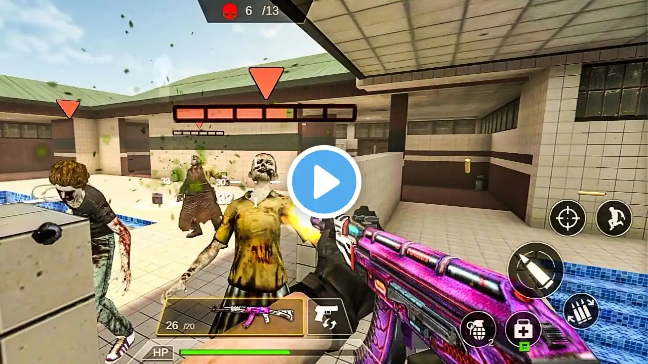 Gun Strike: Offline Shooting 3D Offline Android Gameplay | Zombies Game