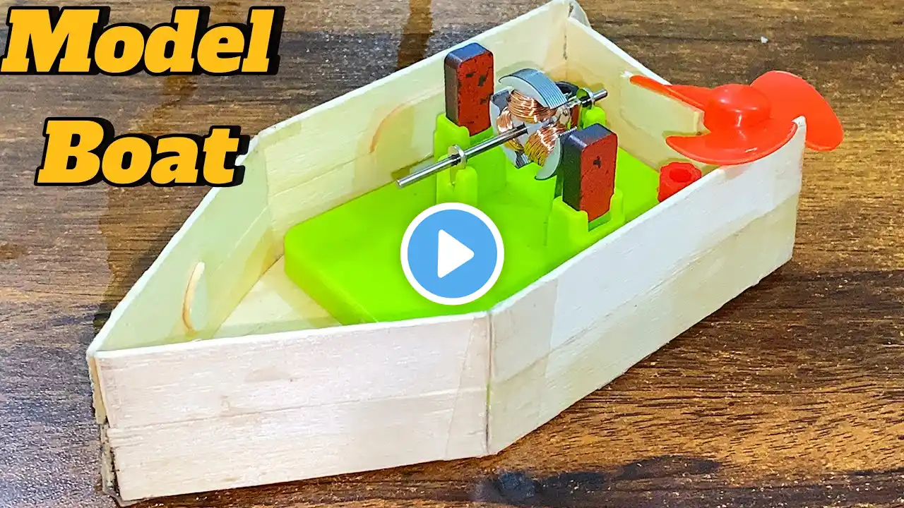 How To Make A Boat With Scientific Motor Ice Cream Sticks