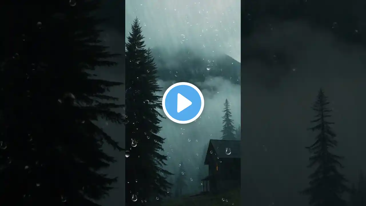 Rain Sounds and Thunderstorm Sounds for Sleeping #shorts #rain #rainsounds #cozyrain