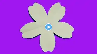 How to make a paper cherry blossom | DIY paper flower