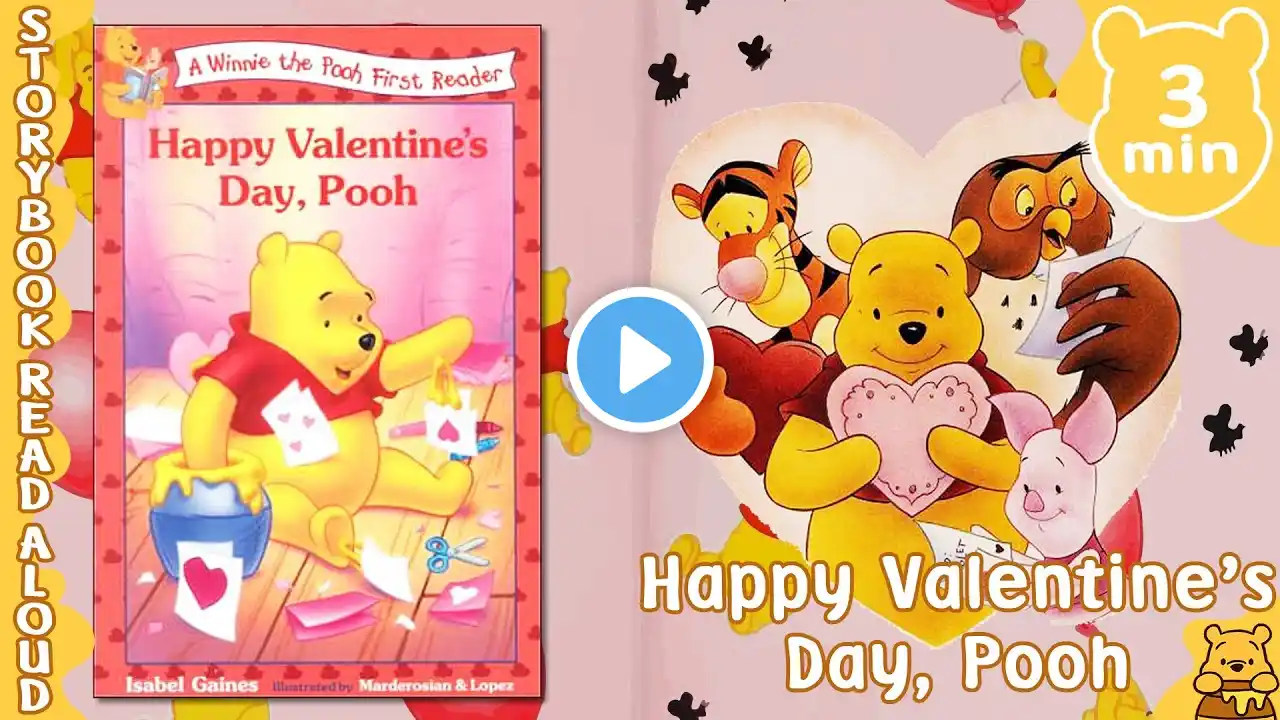 Happy Valentine's Day, Pooh (Disney, 2000)『📚Kids Book Read Aloud』