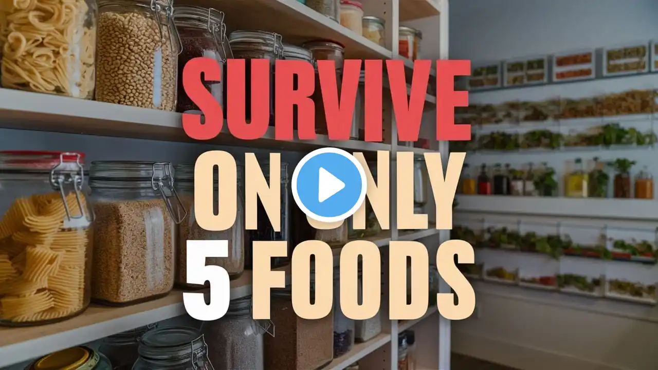 Stockpile ONLY 5 Foods To SURVIVE - That’s all You Need (2024)