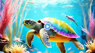 3 HOURS of 4K Underwater Wonders + Relaxing Music - Coral Reefs & Colorful Sea Life in UHD