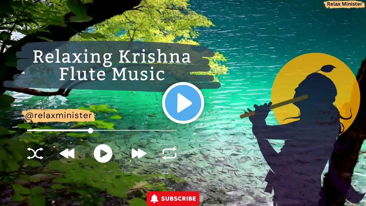 Krishna Flute Music🦯: Relaxing Bansuri Instrumental for Peace, Meditation & Positive Energy 💫