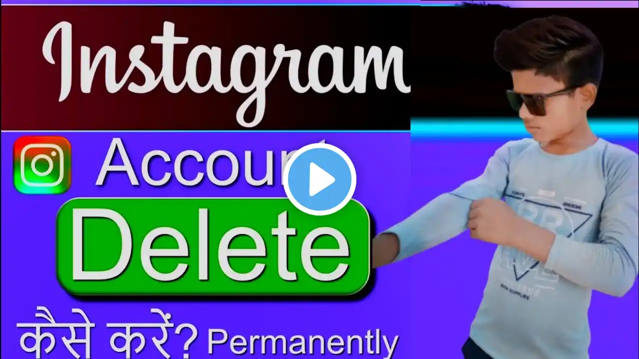 instagram ki id delete kaise kare hamesha ke liye or How to delete instagram account in Hindi. 2025