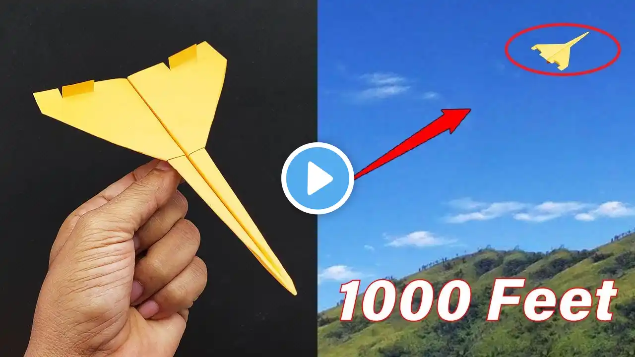 How to Make the Ultimate World Record Paper Airplane that Flies 1000 Feet