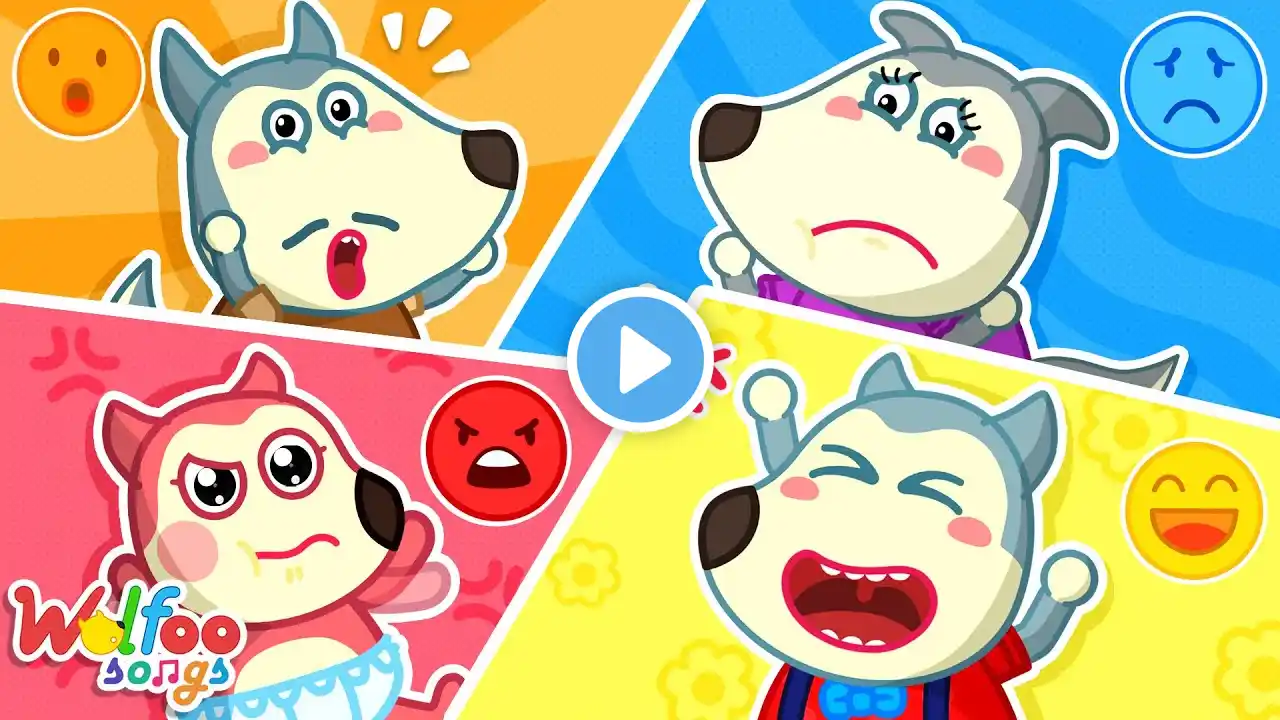 If You're Happy and You Know It 🤣😥😡😫 Feelings and Emotions | Wolfoo Songs & Nursery Rhymes