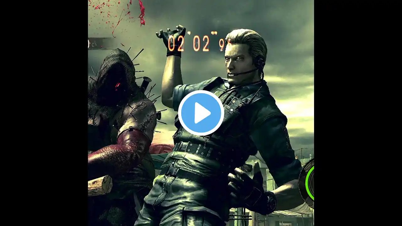 Resident Evil 5 Wesker S.T.A.R vs Executioner Boss MERCENARIES #shorts