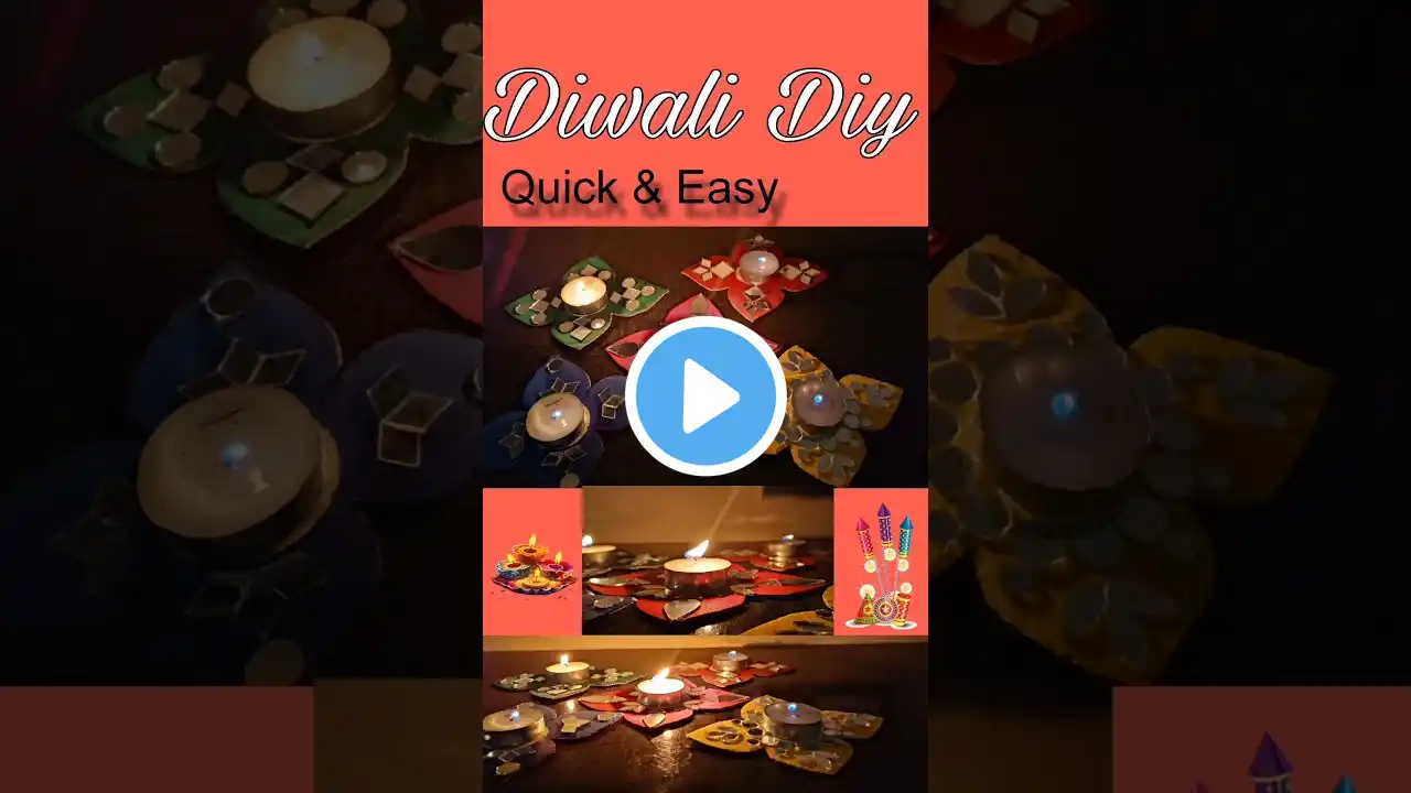 Last Minute DIY Diwali Candle Holders - Super Easy & Fun