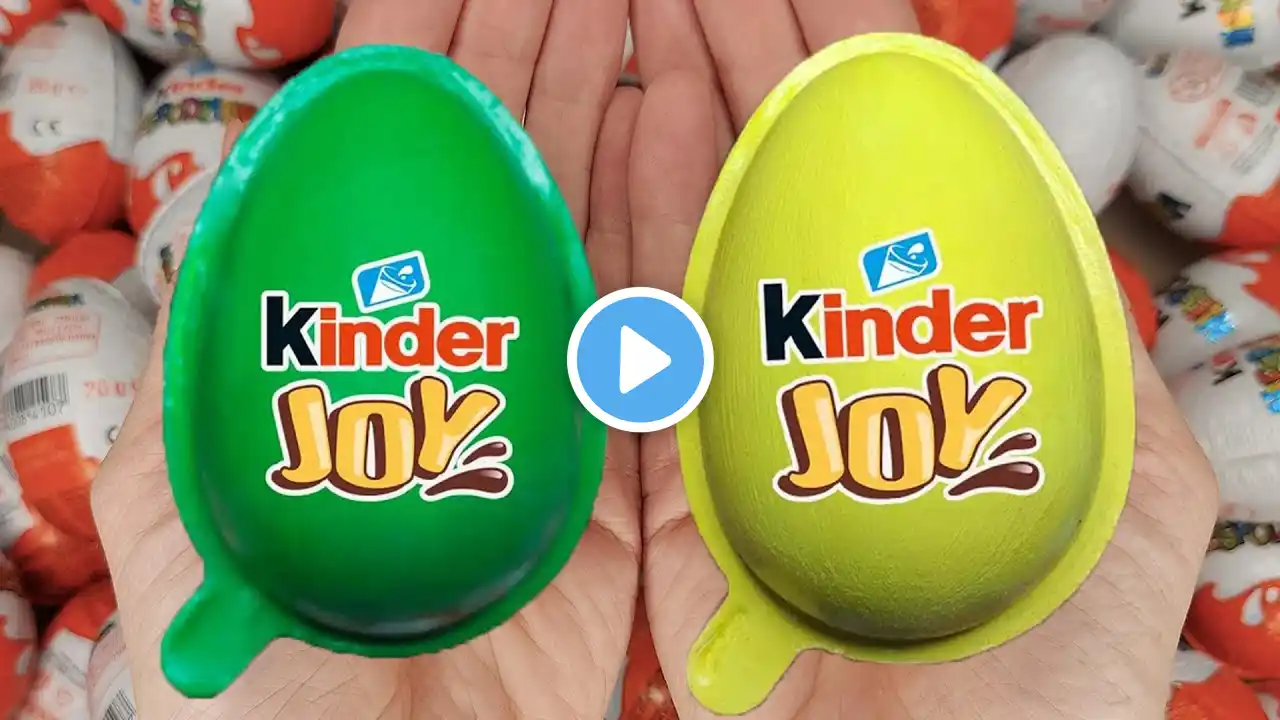 Satisfying Video | Unpacking Yummy Kinder Joy & Kinder Surprise Chocolate Eggs ASMR Candy Opening