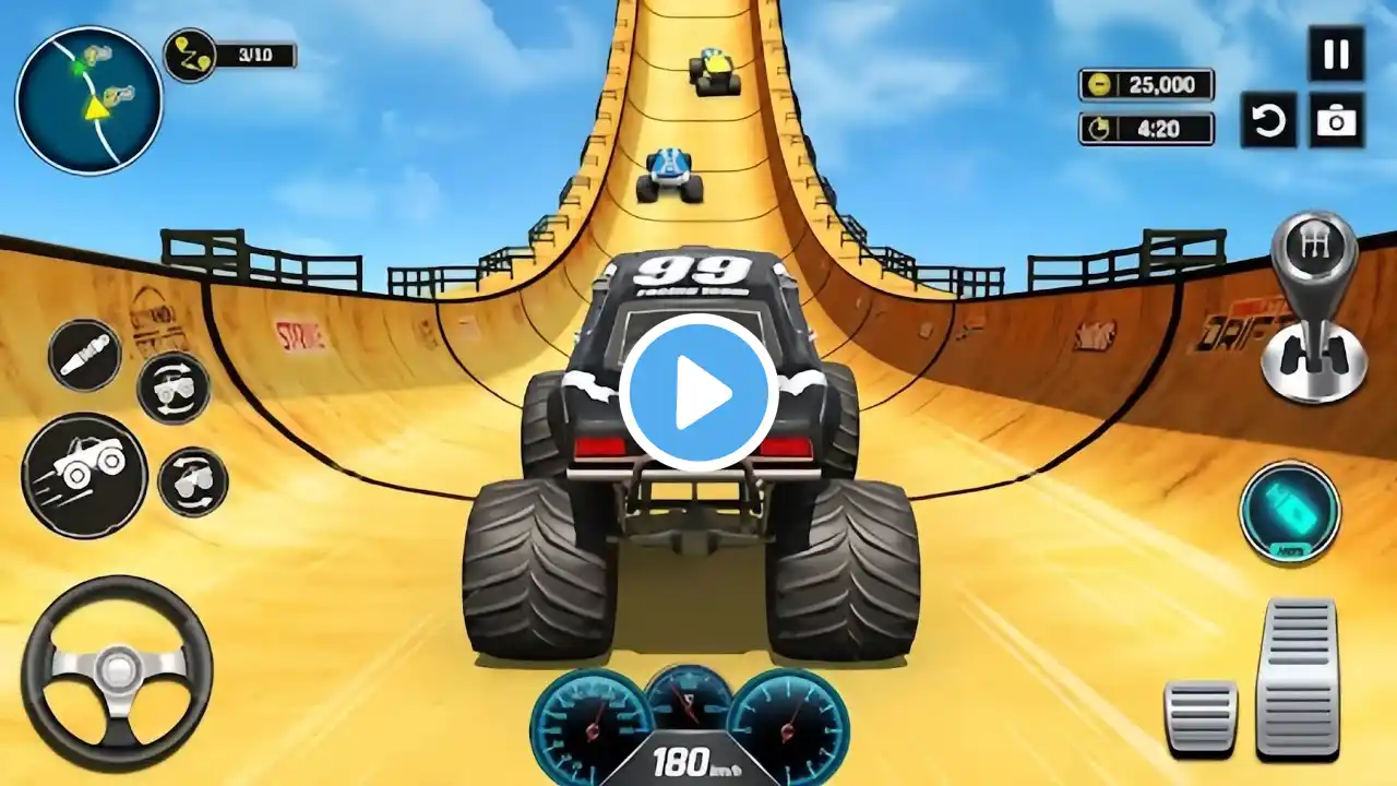 Monster Truck Mega Ramp Impposible - Extreme Car Stunt Master Driver For Android Gameplay