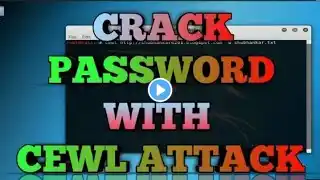 CEWL Attack Live Hacking Practical Make Your Own Wordlist to hack any Account