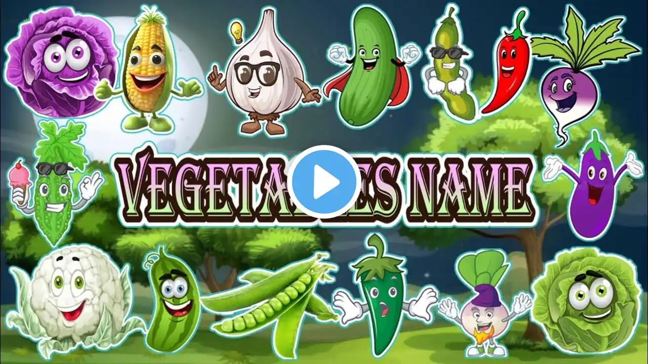 Vegetables Name in English & Hindi | Learn Vegetable Names with Pictures & Pronunciation