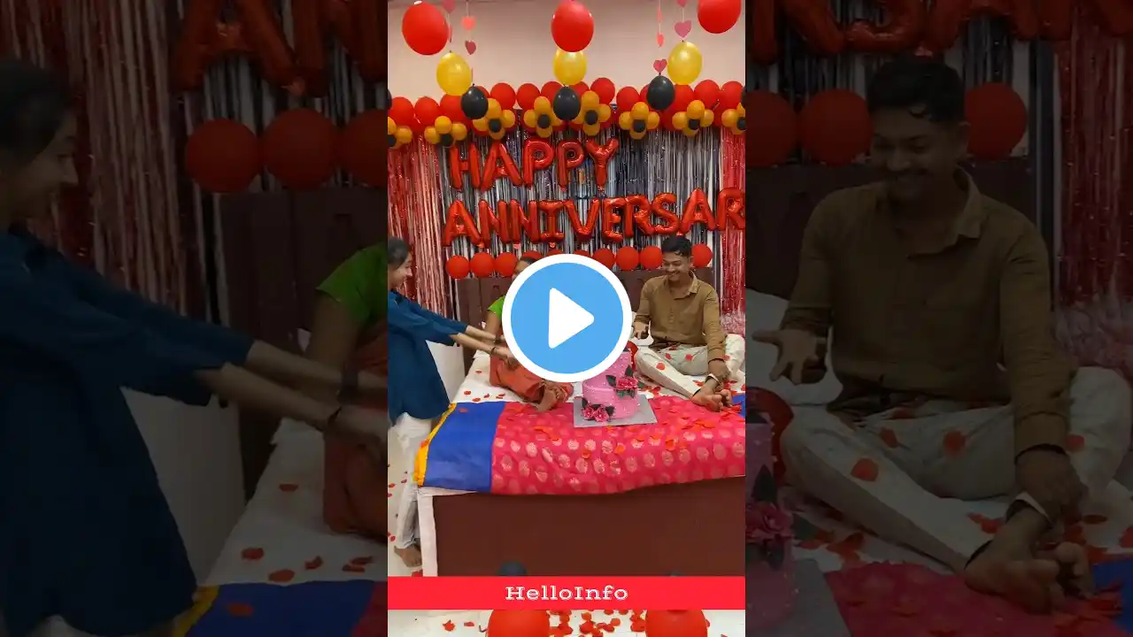 Beti Ne Diya Mummy Papa Ko Wedding Anniversary Surprise #shorts #weddinganniversary #surprise