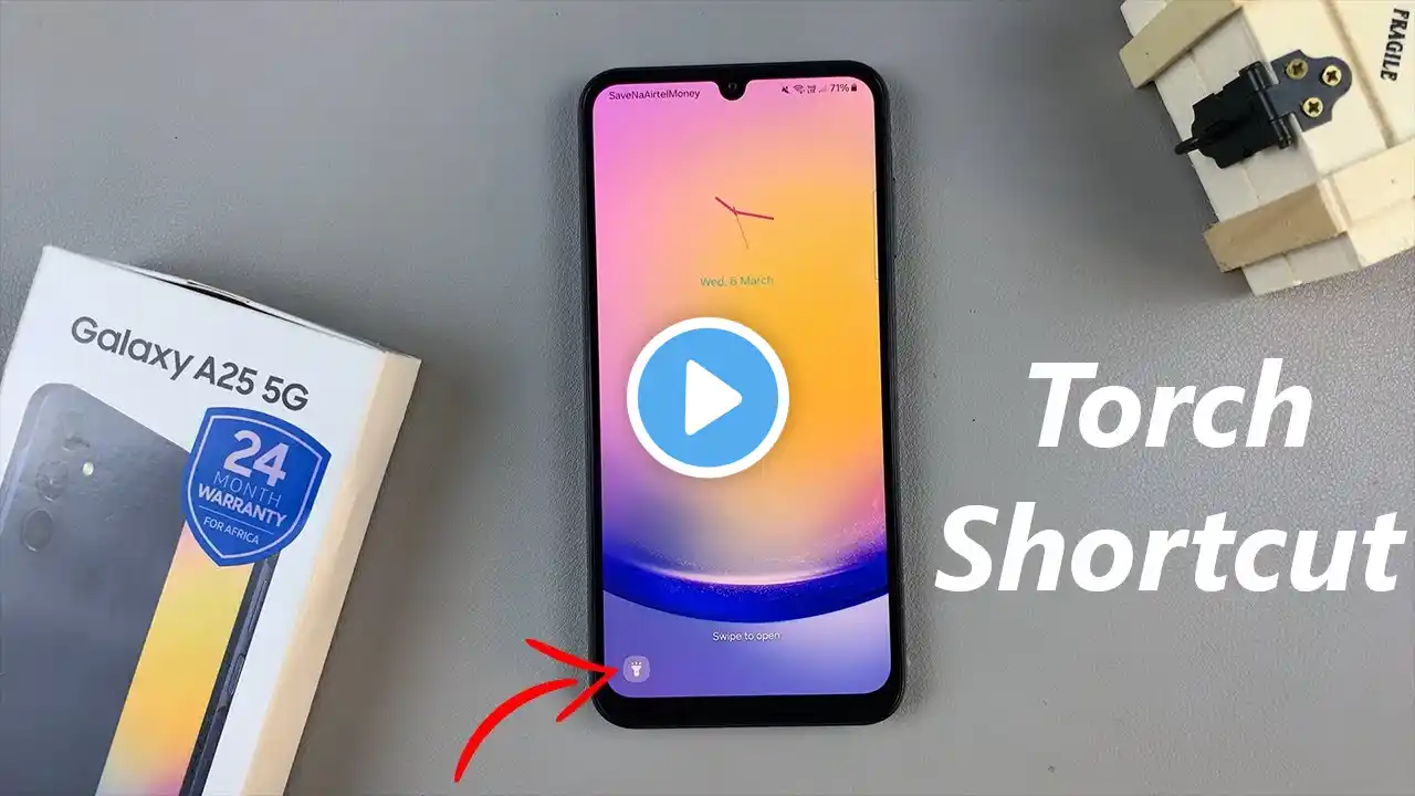 How To Add Torch To Lock Screen On Samsung Galaxy A25 5G